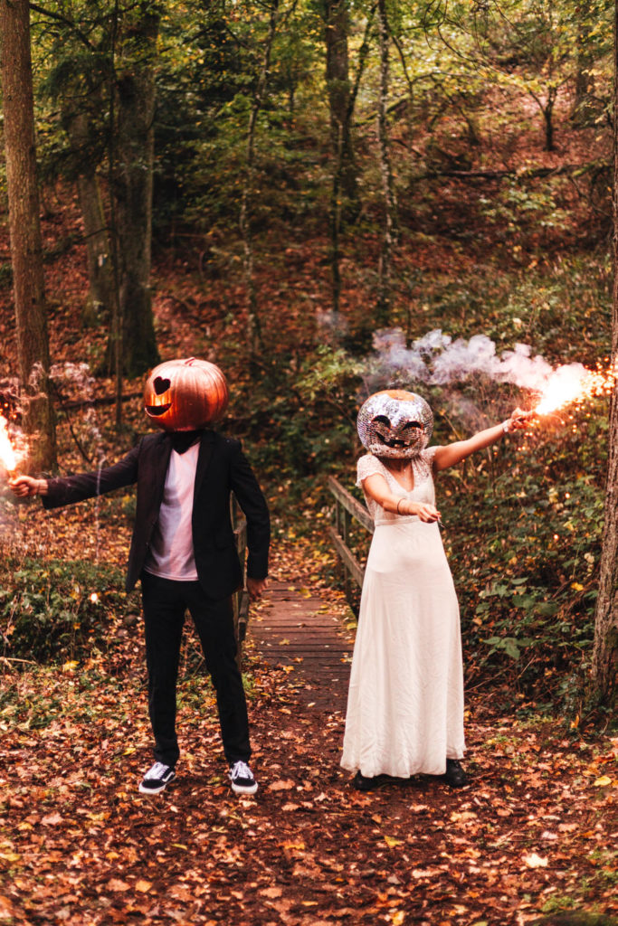 Une séance photo de couple pour Halloween à Wattwiller